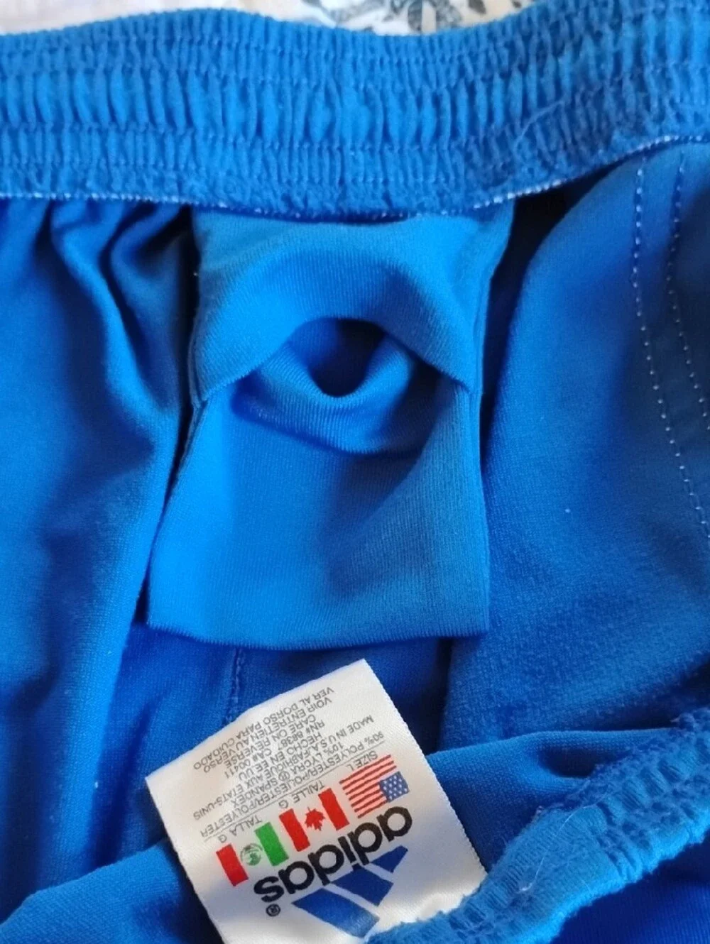 Vintage late 90's adidas Royal Blue Joggers with White Three-Stripes
